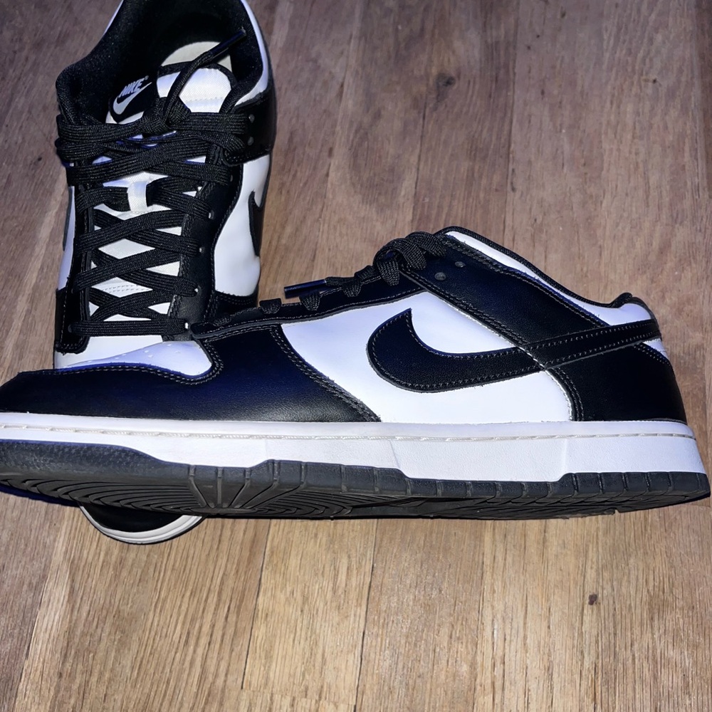 Black and White Nike Panda Dunks